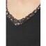 Medima Lingerie Damen-Hemd ohne Arm, mit Motiv 100% Seide schwarz