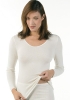 Medima Classic Damen-Hemd 1/1 Arm Angora/Baumwolle weiß