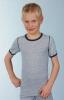 Medima Classic little m Kinder Shirt 1/4 Arm blau-weiß-geringelt