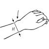 Messpunkt der Bort Arm- und Handgelenkschiene