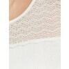 Medima Lingerie  Damen-Hemd 1/4 Arm mit Spitzeneinsatz 100% Seide weiß