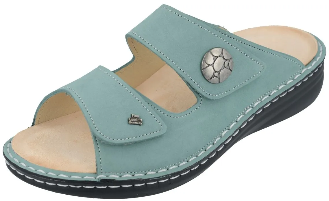 Finn Comfort - Damen-Pantolette MOOREA (Finn-Mellow) - Icegreen/Nubuk