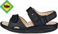 Finn Comfort - Unisex-Sandale YUMA (Finnamic) - Schwarz/Olive/Buggy