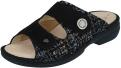 Finn Comfort - Damen-Pantolette ZENO (Finn-Stretch) - Braid/Nubuk/Stretch/Black/Schwarz