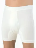 Medima Classic - Herren-Hose (kurz) Angora/Baumwolle - Weiß