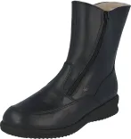 Finn Comfort - Damen-Stiefel MINSK (echtes Lammfellfutter) - Schwarz/Nappaseda
