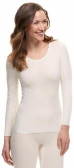 Medima Classic Damen-Hemd (langarm) 20% Angora - Weiß, Schwarz