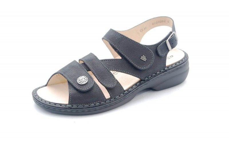 Finn Comfort - Damen-Sandale GOMERA - Schwarz/Longbeach