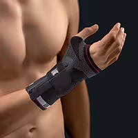 BORT volare Handgelenkbandage mit Rei&szlig;verschluss - ManuZip LINKS (Schwarz) - X-Large - 05.07.02.0004