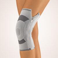 Kniebandage GenuZip silber Rechts