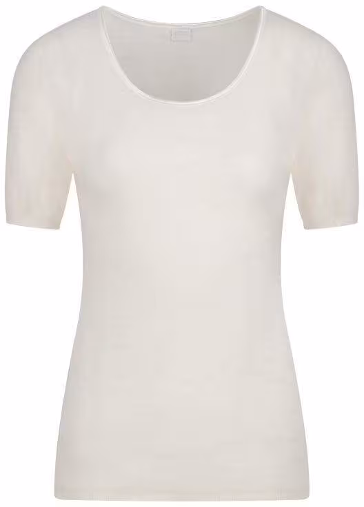 Medima - Alpaka Calyma-Kollektion - Damen-Shirt (halbarm) AMALYA - Natur, Perla, Graumeliert - Natur