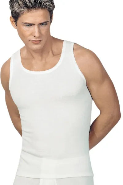 Medima Classic - Herren-Achselhemd 40% Angora - Wei&szlig;, Haut