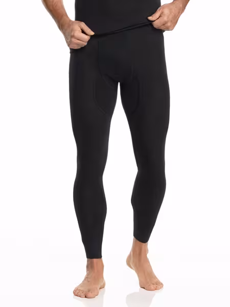 Medima - Herren-Hose (lang) Kaschmir & Seide - Mittelgrau, Schwarz