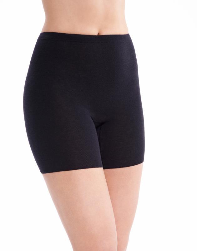 Medima - Damen-Schl&uuml;pfer 100% Schurwolle (Merino) - Wei&szlig;, Schwarz