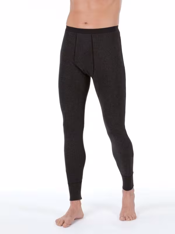 Medima - Herren-Hose (lang) 100% Schurwolle (Merino) - Wei&szlig;, Schwarz