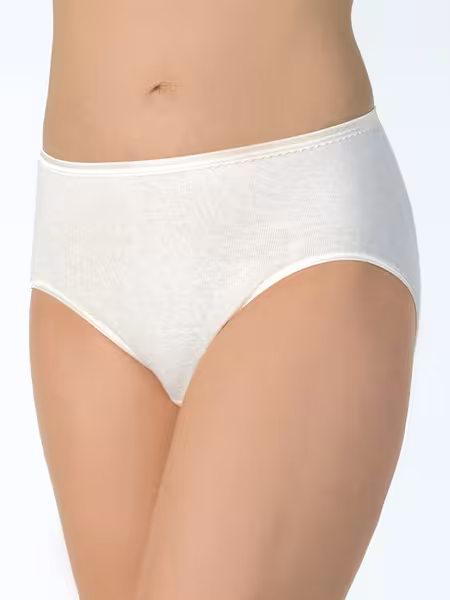 Medima Classic - Damen-Slip Angora Baumwolle - Wei&szlig;