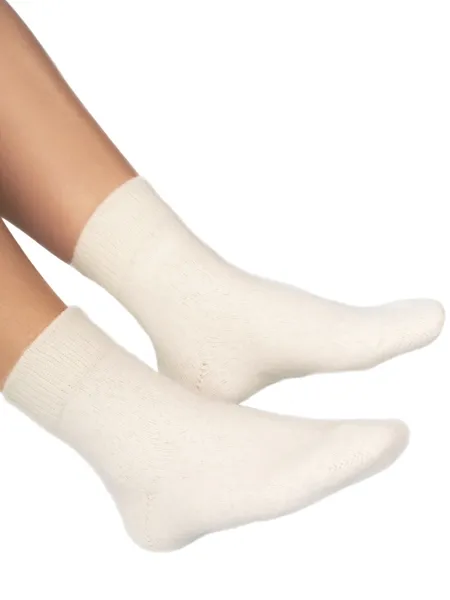 Medima Socken - W&auml;rmesocke - Wei&szlig;, Jeansblau