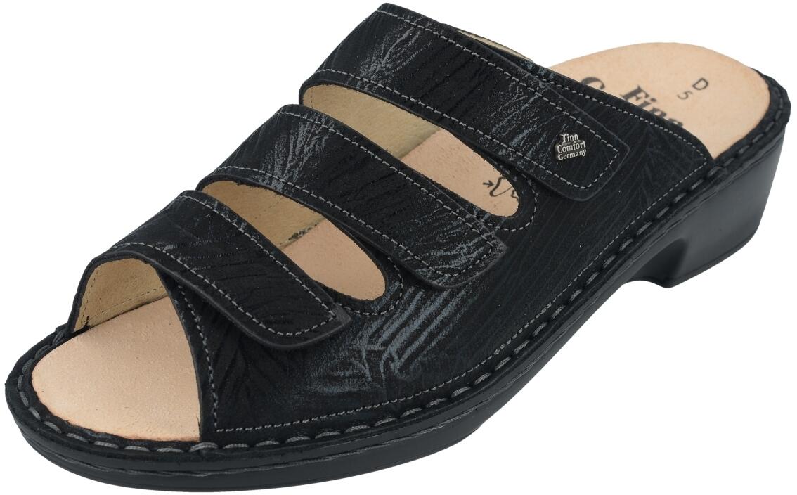 Finn Comfort - Damen-Pantolette CANZO - Nero/Crumble