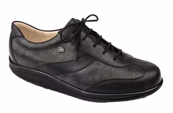 Finn Comfort - Damen-Halbschuh QUEENS (Finnamic) - Schwarz/Nero/NappaSeda/Lousiana