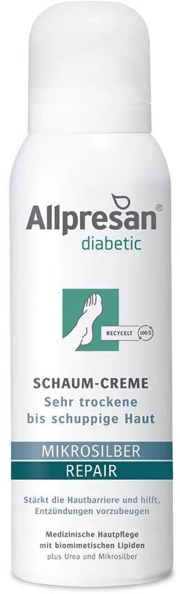 Allpresan Diabetic Mikrosilber Repair - Schaum Creme