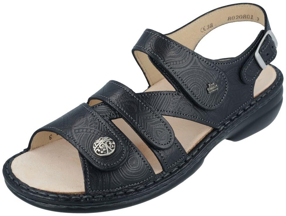 Finn Comfort - Damen-Sandale GOMERA - Schwarz/Arabesque