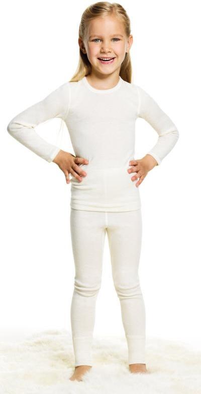 Medima Classic - Kinder-Shirt UNISEX (1/1 Arm) Angora/Baumwolle - Weiß, Blau-Weiß-Geringelt