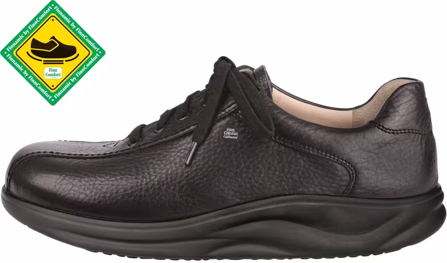 Finn Comfort - Herren-Halbschuh WATFORD (Finnamic) - Schwarz/Panama