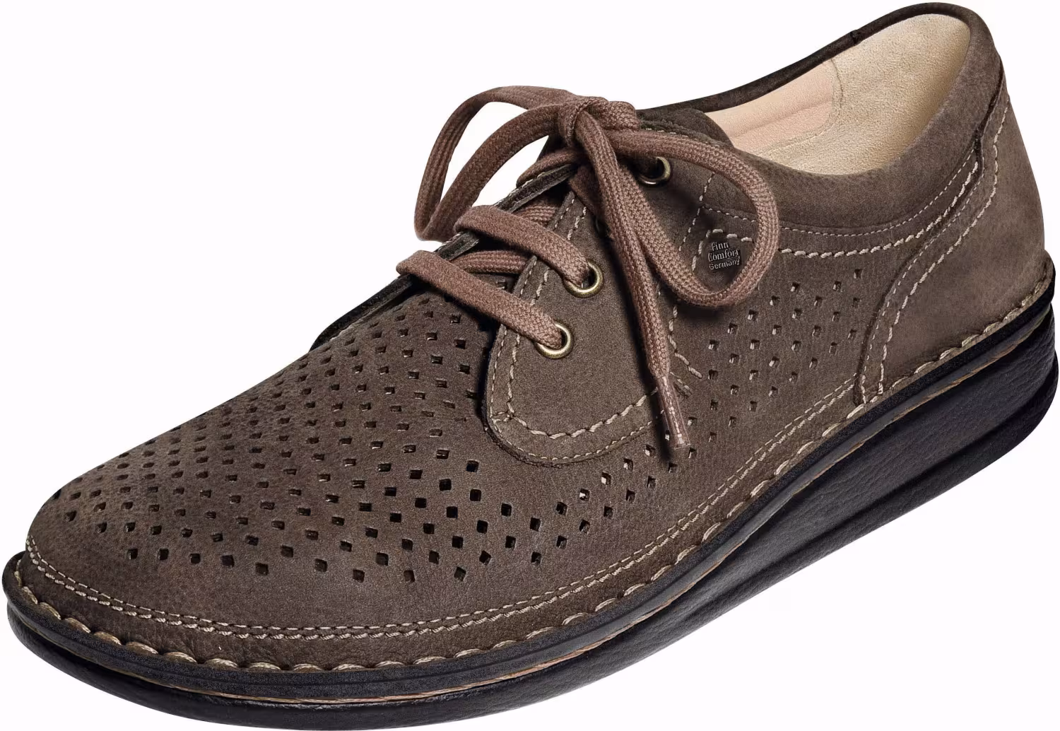 Finn Comfort - Herren-Halbschuh BADEN - Kaffee/Nubukvienna/BearReno