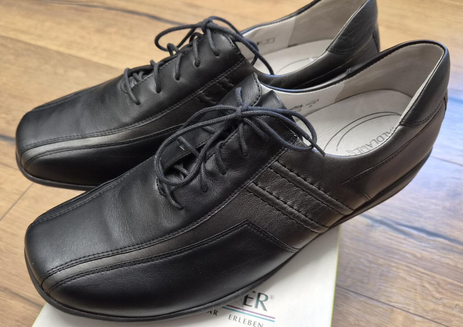 Waldl&auml;ufer - Damen-Halbschuh KATJA (Weite K) - Memphis/Schwarz/Schiefer