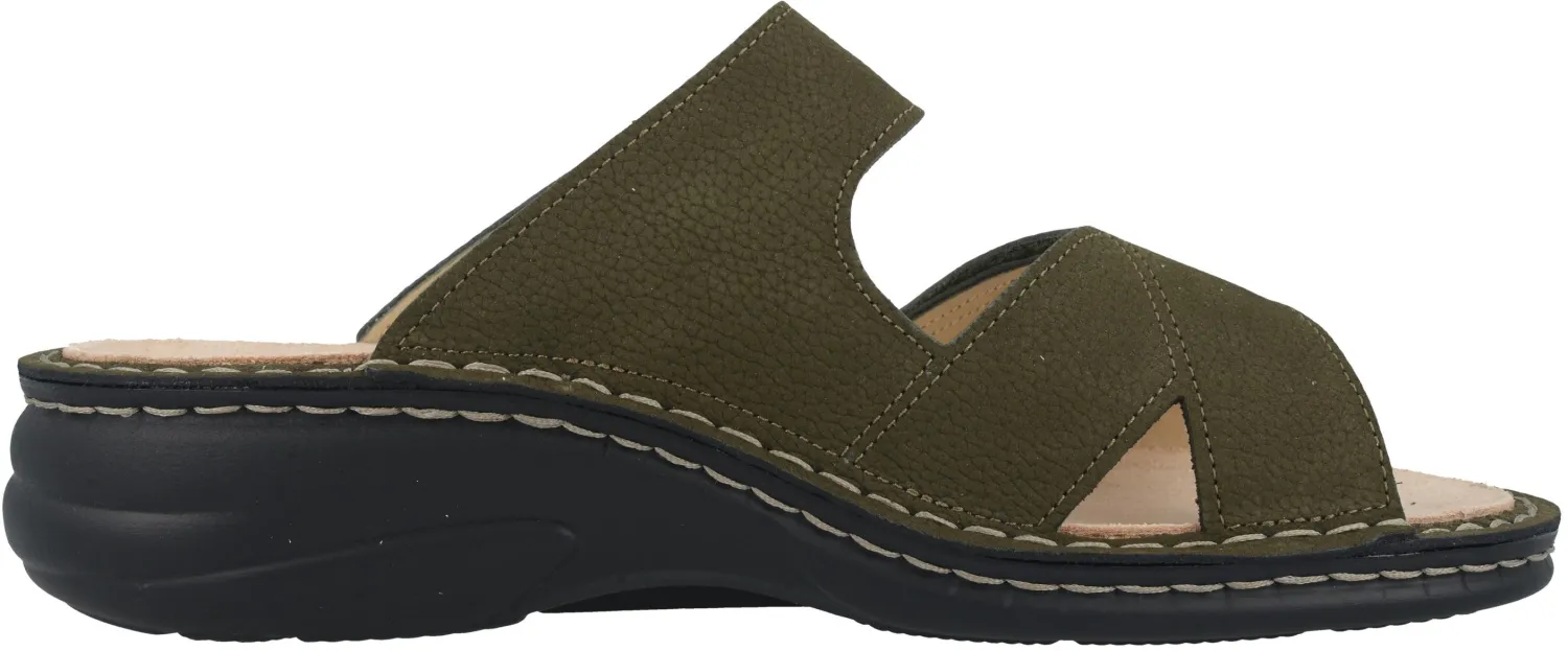 Finn Comfort - Damen-Pantolette MELROSE - Nubukvienna/Olive