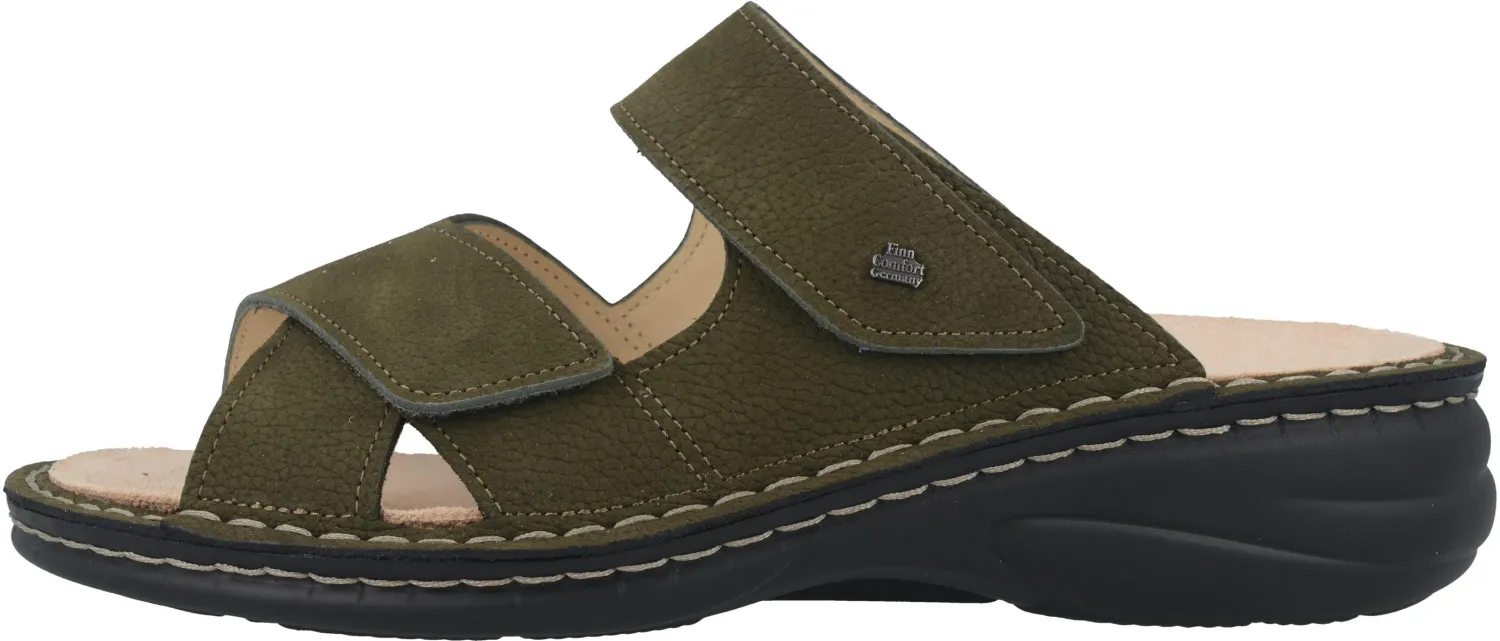 Finn Comfort - Damen-Pantolette MELROSE - Nubukvienna/Olive