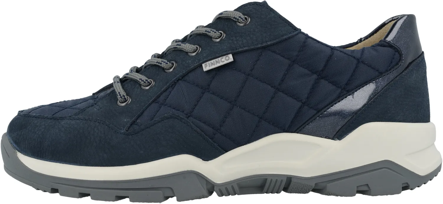 Finn Comfort - Damen-Halbschuh TESSIN - Marine/Atlantic/Mustang/Quilt/Knautschlack