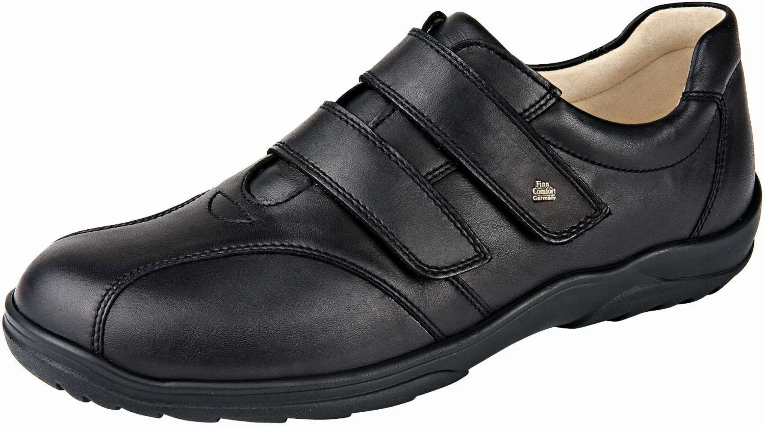 Finn Comfort - Herren-Halbschuh CARDIFF - Schwarz/NappaSeda