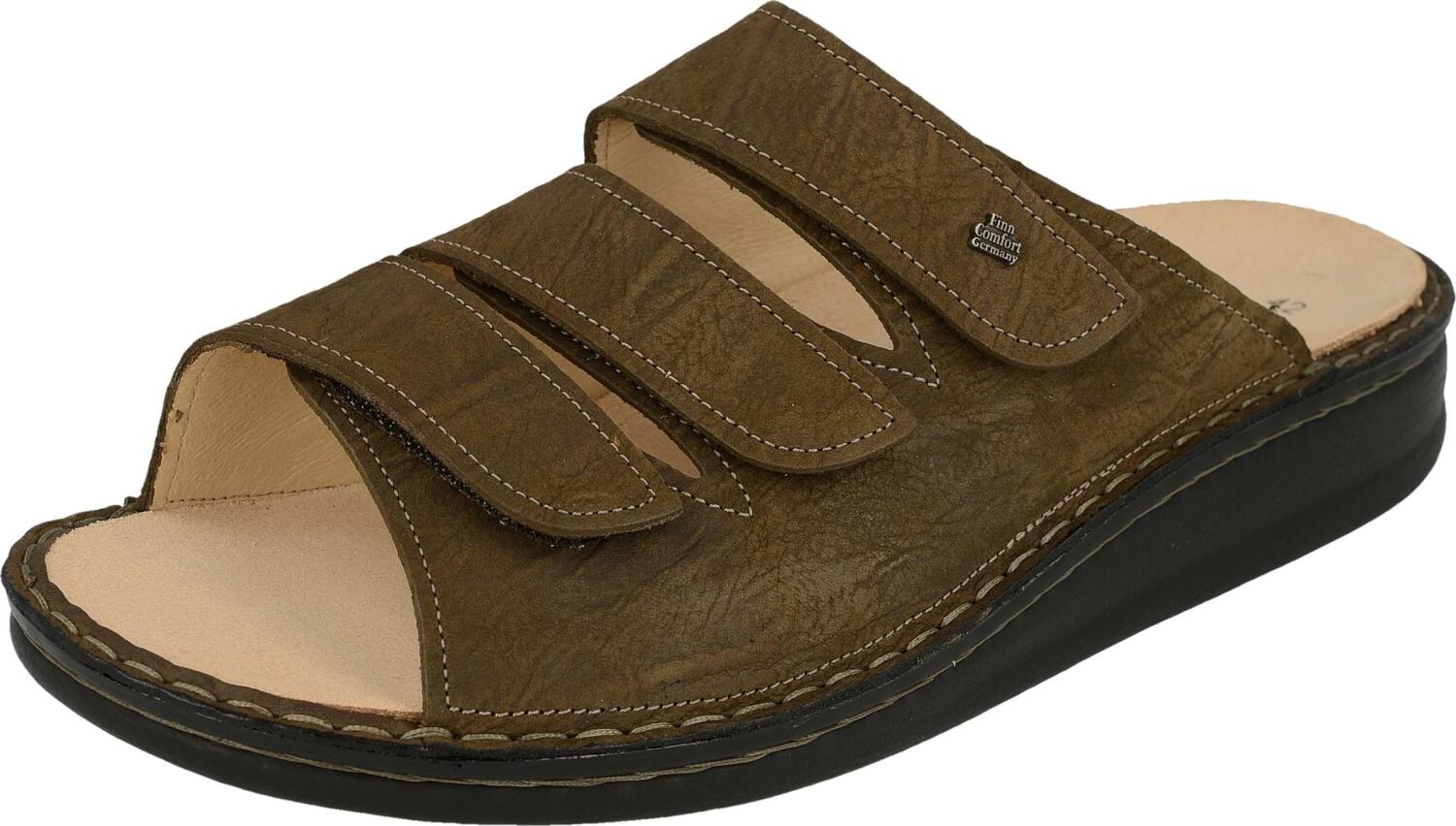 Finn Comfort - Unisex-Pantolette KORFU - Tabak/Nubukcarat