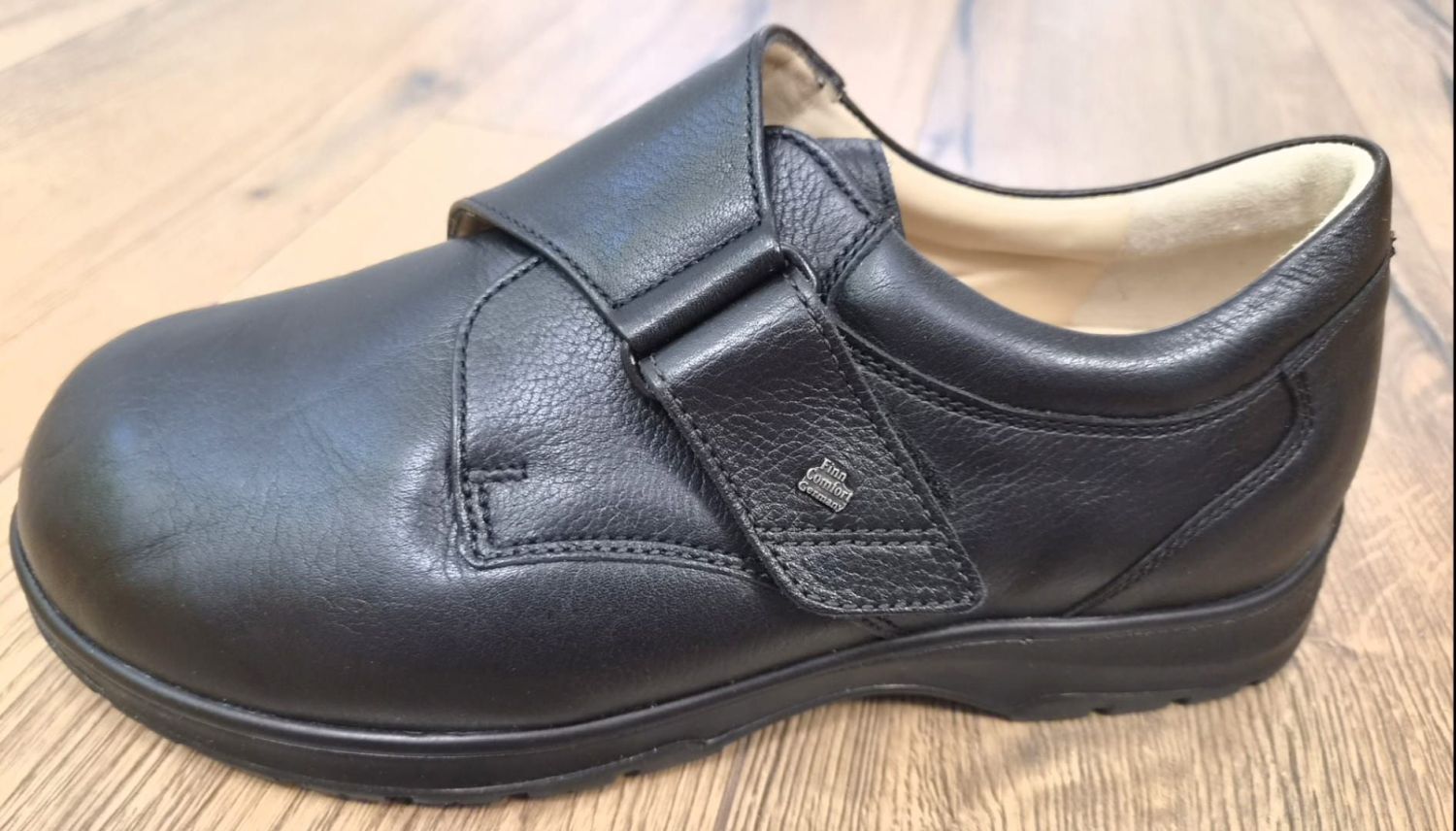 Finn Comfort - Prophylaxe Herren Halbschuh 97303  Klettverschluss schwarz