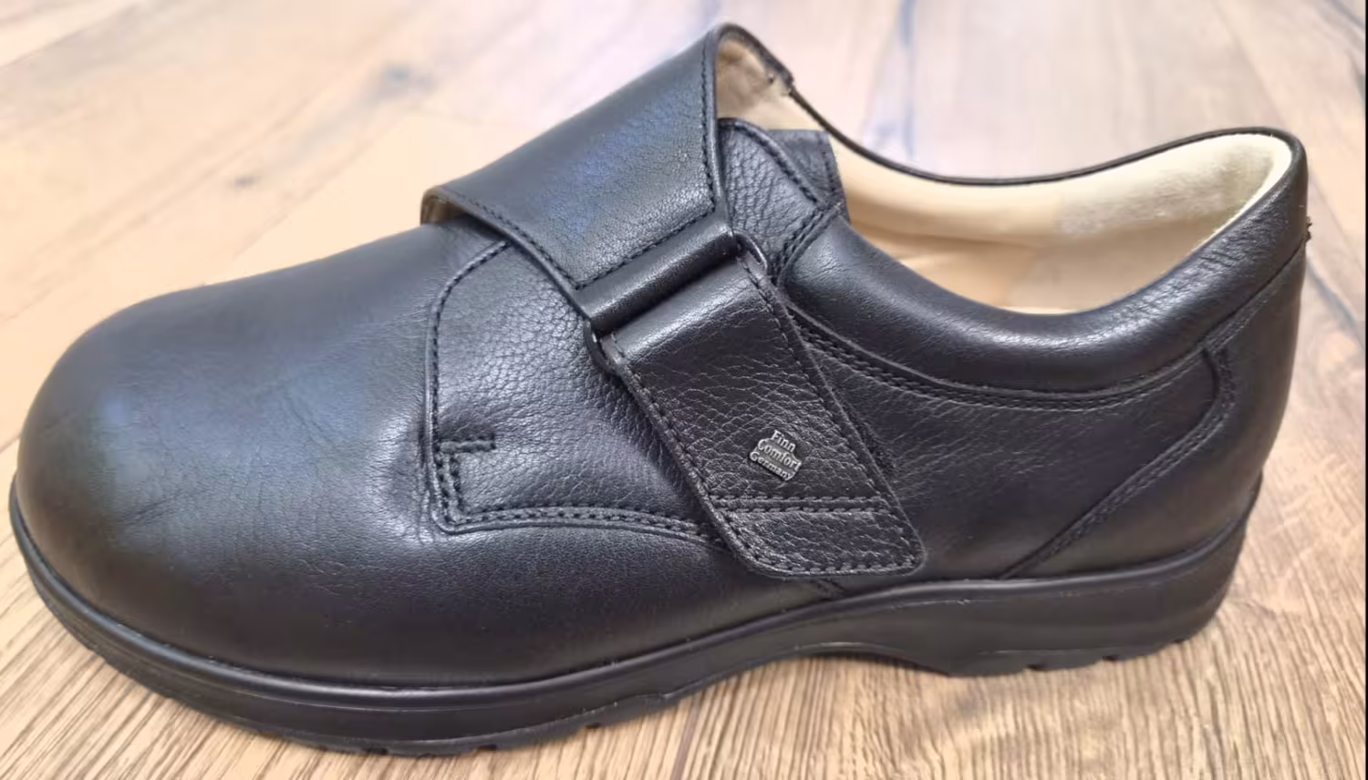 Finn Comfort - Prophylaxe Herren Halbschuh 97303 Klettverschluss schwarz
