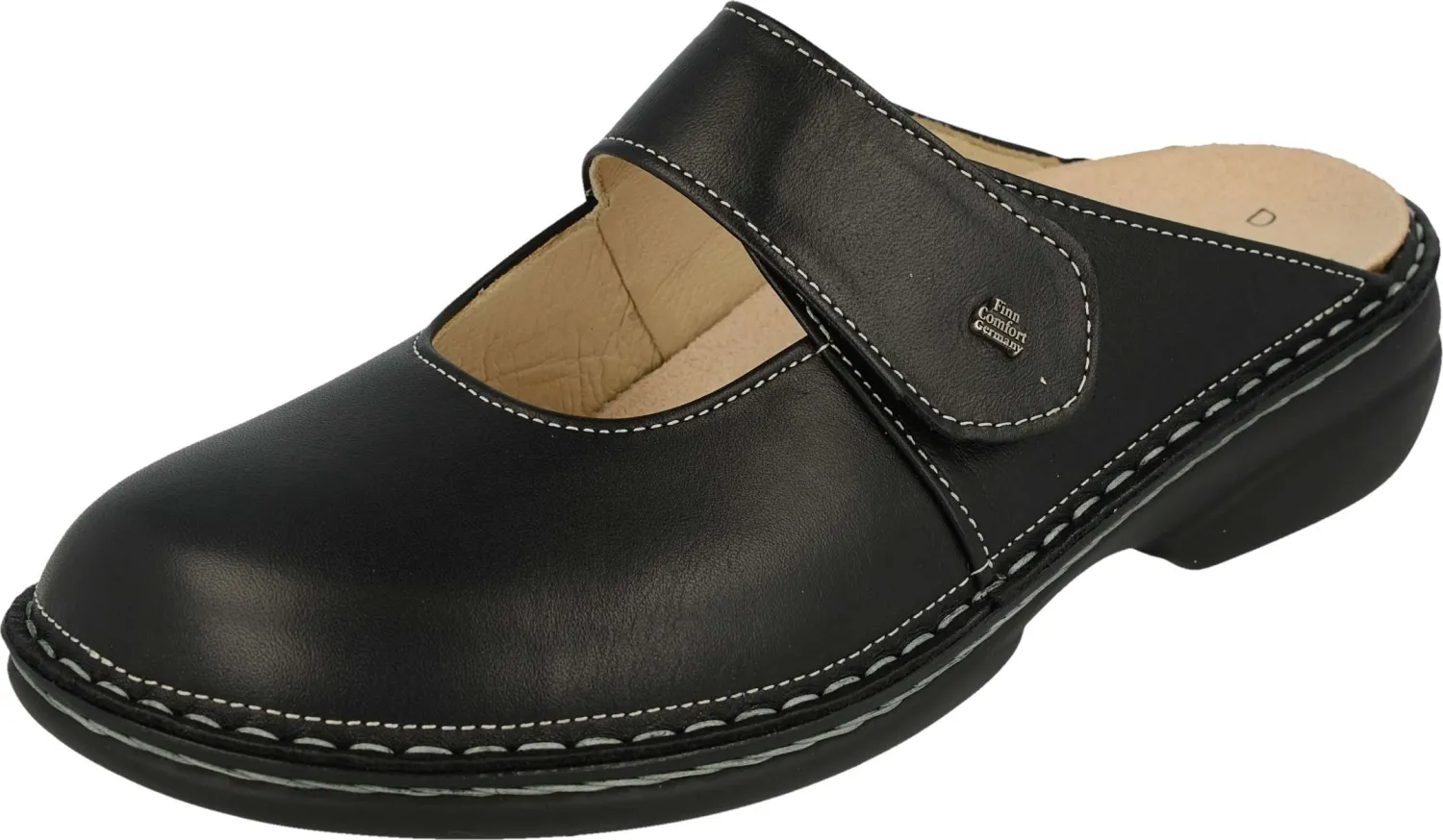 Finn Comfort - Damen-Clog STANFORD - Schwarz/Nappaseda