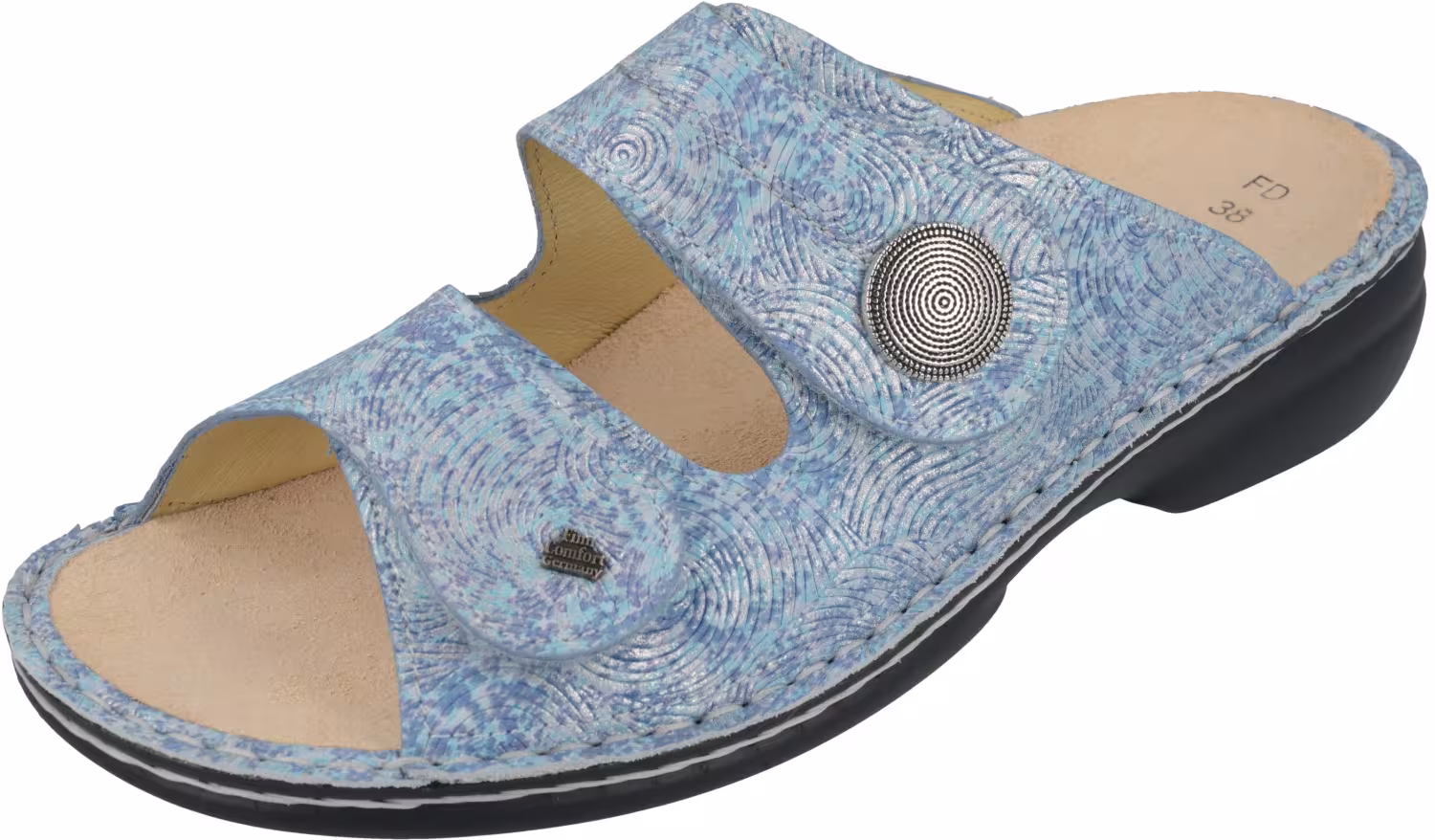 Finn Comfort - Damen-Pantolette SANSIBAR - Sky/Ariell