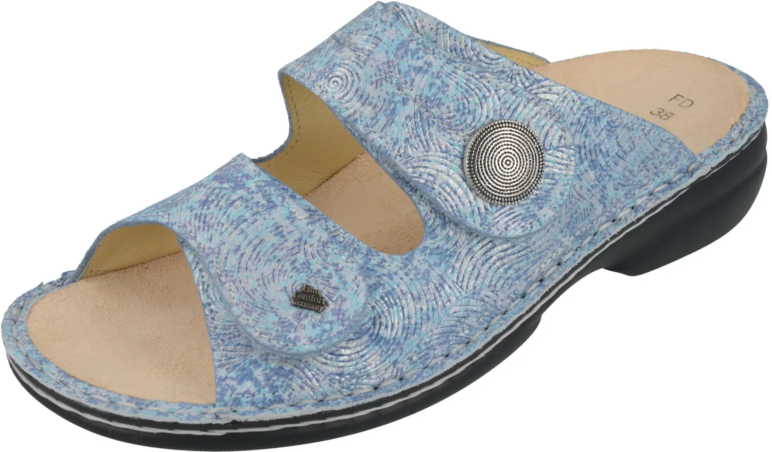 Finn Comfort - Damen-Pantolette SANSIBAR - Sky/Ariell