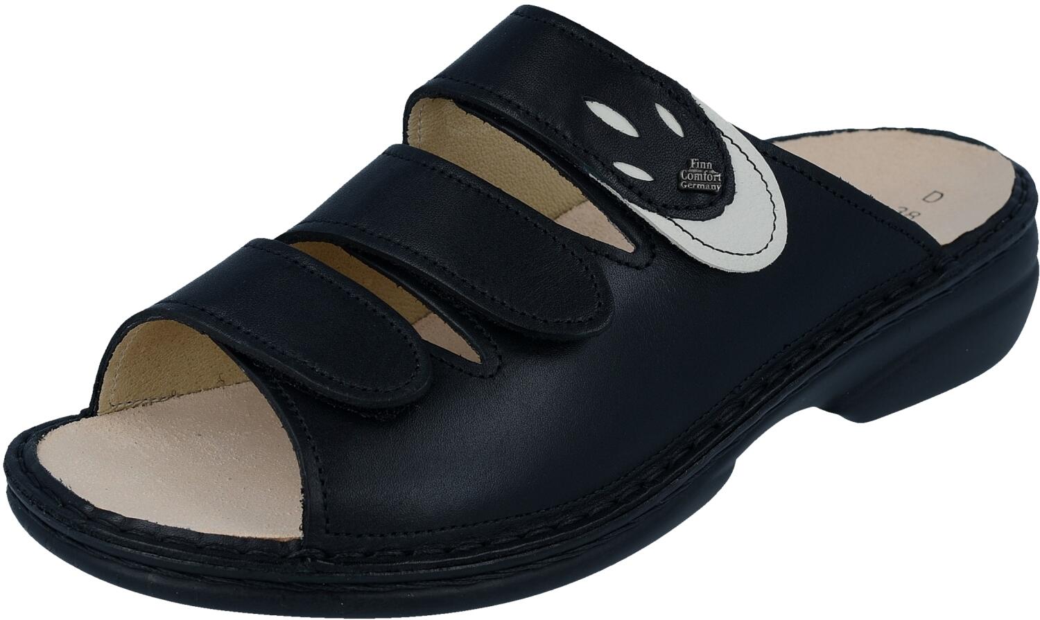 FinnComfort - Damen-Pantolette KOS - Schwarz/Jasmin/Nappaseda/Okapi