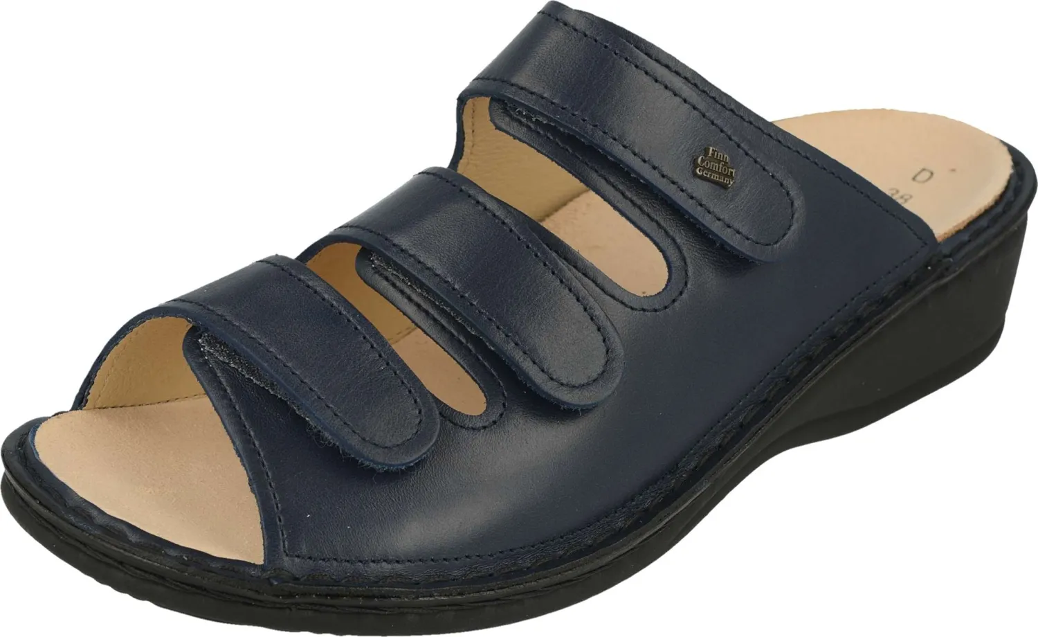 Finn Comfort - Damen-Pantolette PISA - Blau/Nappa