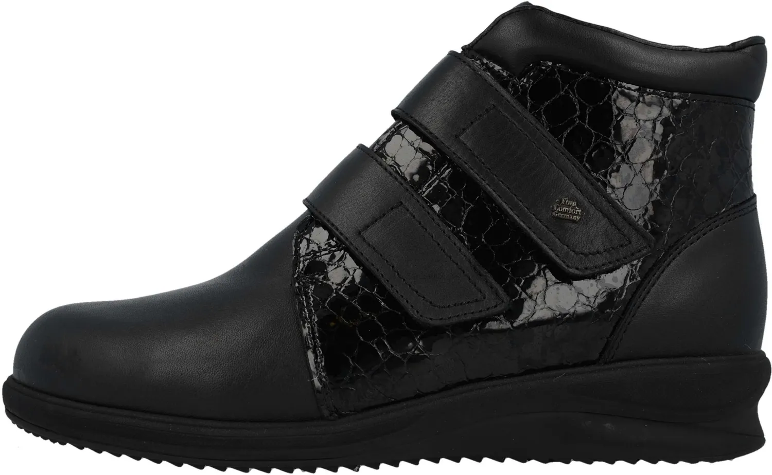 Finn Comfort - Damen-Stiefel BIEL (Warmfutter) - Schwarz/Nappaseda/Frog