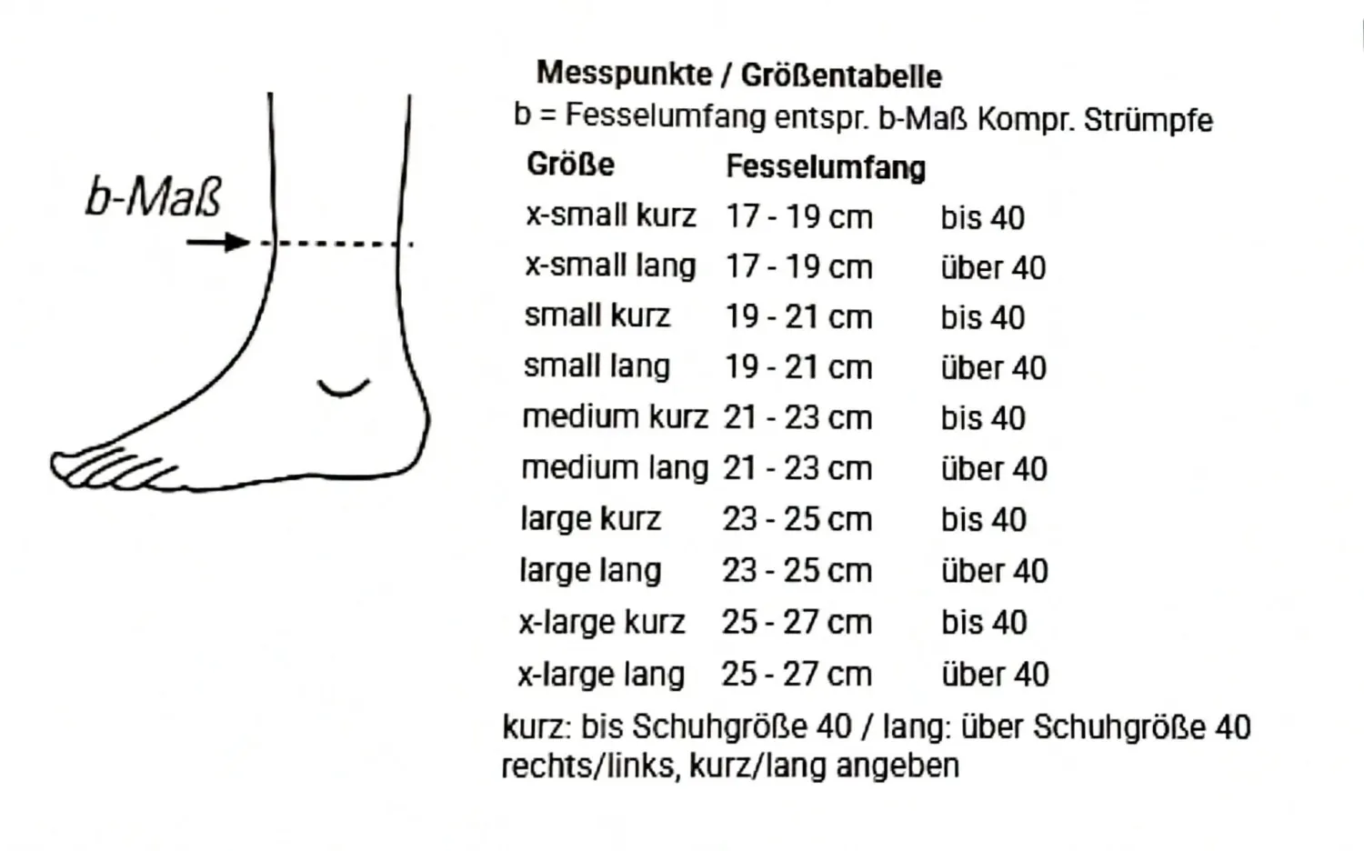 BORT Fu&szlig;heberorthese LINKS (Schwarz) - Large/kurz - 23.03.02.0006