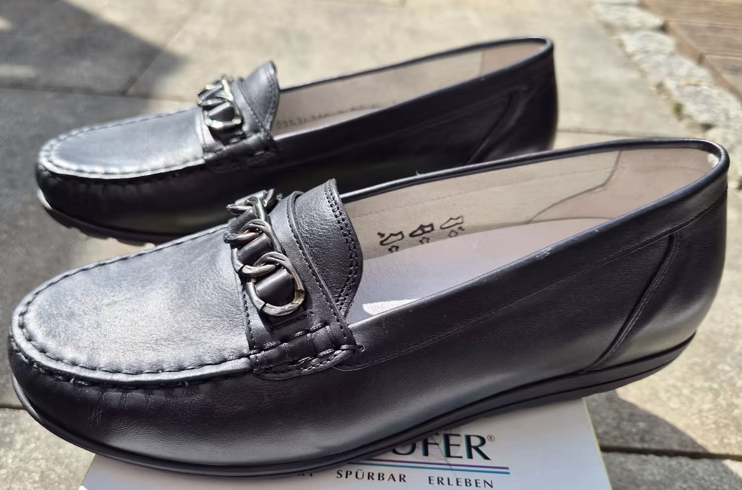 Waldl&auml;ufer - Damen-Slipper HINA (Weite H) - Memphis/Schwarz