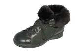 Finn Comfort - Damen-Stiefel ANNECY (echtes Lammfell) - Schwarz/Nappaseda/Doubleface
