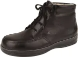 Finn Comfort - Herren-Stiefel GRENOBLE (echtes Lammfellfutter) - Schwarz/Nappa