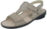 Finn Comfort - Damen-Sandale CALVIA - Beige/Nubuk/Swarovski-Kristalle