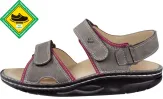 Finn Comfort - Damen-Sandale YUMA (Finnamic) - Grey/Sandia/BearReno/Nubuk