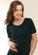 Medima Lingerie Damen-Hemd 1/4 Arm 100% Seide schwarz