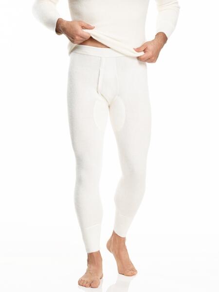 Medima Classic - Herren-Unterhose (lang) 100% Angora - Weiß